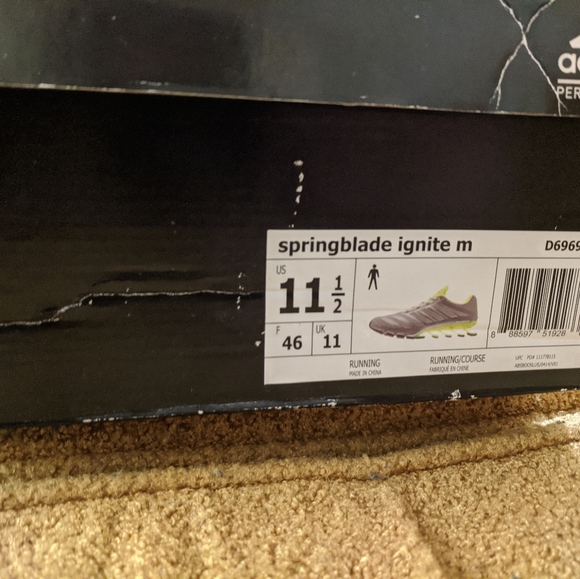 Adidas Springbade Ignite gray Neon green synthetic - Picture 5 of 8